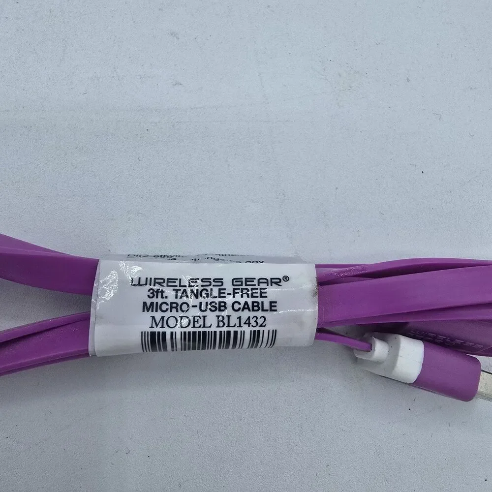 Wireless Gear 3FT Micro USB Smooth Cable - Purple